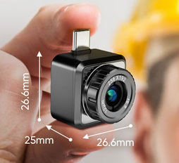 HIKMICRO Termocamera Mini2Plus V2 per iOS e Android Dimensioni Mini