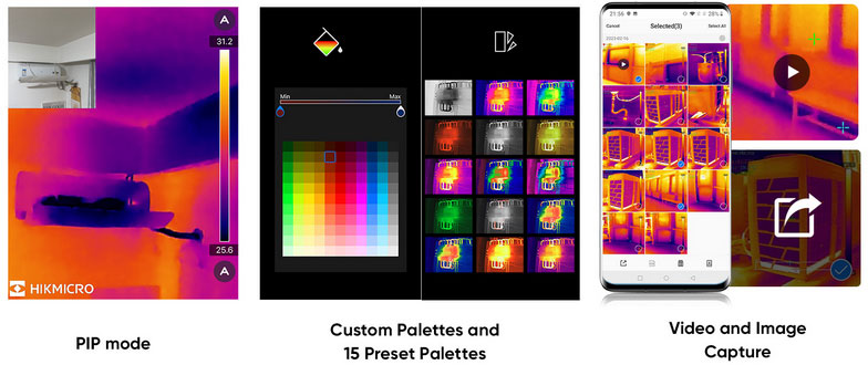 HIKMICRO Termocamera Mini2Plus V2 per iOS e Android Misura di immagine e temperatura