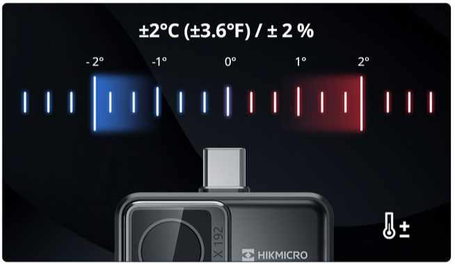 Hikmicro Mini2 V2 Misurazioni Accurate della Temperatura 